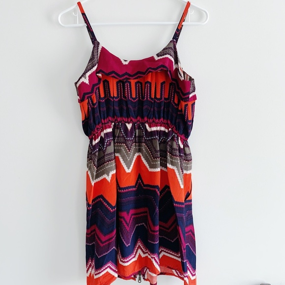 Dolce Vita Multicolor Print Silk Dress - Picture 3 of 4